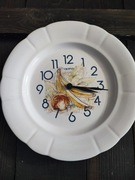 Francuski zegar porcelanowy kuchenny sygnowany PIERRE DEUX