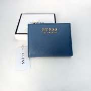 Guess Portfel Damski Nowy Logo Premium Niebieski Elegancki