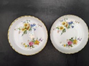 Podstawka mały talerzyk Royal Doulton Arcadia złocenia porcelana Anglia 