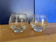 Dwie szklanki do koniaku Hennessy