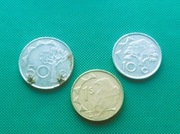 NAMIBIA - Zestaw 3 monet każda inna 1 50 10 Dolar Cents 1993 2002 2008 w24