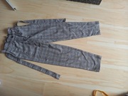 Spodnie dziecięce wizytowe,kratka, rozm.152, gumk