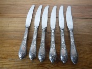 Zestaw sztućców noże 6 sztuk  Melchior ZSRR ZOBACZ