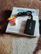 Konwerter z AV RCA na HDMI Adapter obrazu i dźwięku Przejściówka 3x cinch