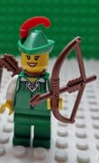 Lego figurka łuczniczka Forestman Castle 10305