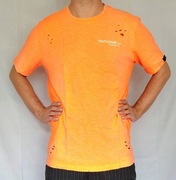 Outcome t-shirt z modnymi przetarciami, włoska produkcja rozm. M/L