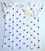 T-shirt MANGO w biedronki | falbanki | nowy | 8 lat