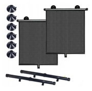 Roleta zasłonkiprzeciwsłoneczne do samochodu auta czarne 