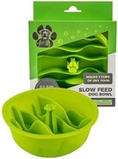 Sylikonowa miska spowalniająca jedzenie dla psa.