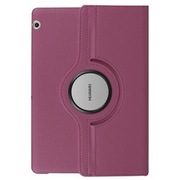 ETUI OBROTOWE 360 SKÓRZANE OCHRONNE HUAWEI MATEPAD T10/T10S FIOLETOWY