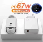 Ładowarka sieciowa 67W do Xiaomi + kabel USB-C