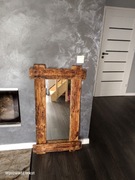 Lustro z ramą drewnianą Rustykalne, Retro,Loft, Vintage