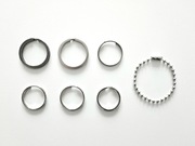 Kółko zawieszka brelok do kluczy 7 szt.