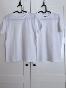 Bluzki koszulki t-shirty na w-f 2 sztuki zestaw rozm. 158