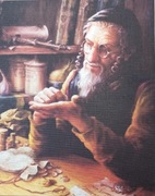 Obrazek Żyd - Żydek na szczęście 20x25 cm  