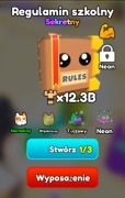 "Regulamin szkolny" 12,3B | Gym Star Simulator | Pet | ROBLOX |