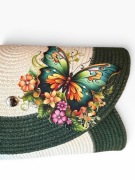 Torebka damska HANDMADE z motywem motyla – unikat, ręcznie wykonana
