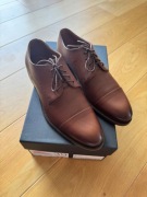 Nowe eleganckie skórzane buty męskie typu Derby r. 39 Vistula