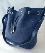 Skórzana torebka Wojewodzic worek skóra granat