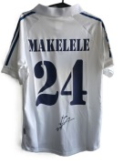 Claude Makelele koszulka z oryginalnym autografem Real Madryt