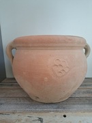 Donica ceramiczna terakota styl włoski na małą choinkę 24cm x 28cm