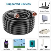 Kabel przedłużający koncentryczny N męski do N męski 5m 