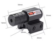 CELOWNIK LASEROWY LASER CZERWONY 11-22mm wiatrówka ASG RED DOT