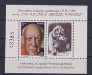 Polska 1981 - PABLO PICASSO 100 ROCZNICA URODZIN, ND 2580**