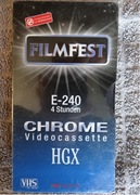 Kaseta VHS FILMFEST E-240 min. NIEUŻYWANA folia