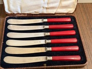 Stare posrebrzane noże do masła 