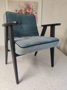 Fotel 366 Chierowski - PRL niebieski