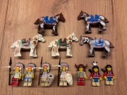 LEGO zestaw 12 figurek indianie konie + akcesoria