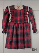 Śliczna czerwona sukienka - rozmiar 104
