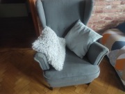 Fotele uszatki szare 