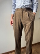 Wełniane męskie spodnie 100% virgin wool L-XL 34/46R premium Ralph Lauren