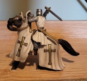 Schleich rycerz książę na koniu figurka model wycofany z 2003 r.