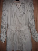 Trencz damski, płaszcz w kolorze beżowym.Używany z 5 razy jak nowy.Rozm 46