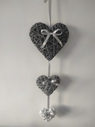 Zestaw serc z wikliny papierowej Dzień Babci 