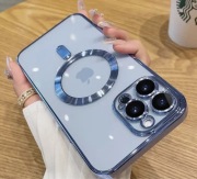 Etui MagSafe IPhone 13 Pro obudowa case niebieska 