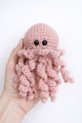 Ośmiornica ośmiorniczka meduza handmade 