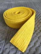 Pas do judogi żółty 