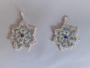 Kolczyki robione na szydelku