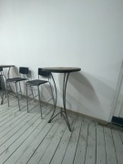 Stolik barowy, wyrób rzemieślniczy, industrialny