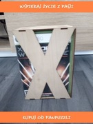 stojak handmade do płyt dvd gier xbox SZEPT