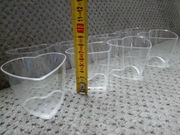 Kubeczki plastikowe w ksztalcie serca 8szt