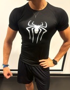 Koszulka Spiderman na siłownię, do biegania, sportowa, kompresyjna.