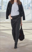 ZARA szerokie grafitowe woskowane spodnie oversife med ride 36