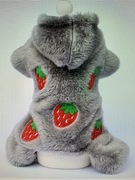 Ubranie dla psa Kurtka truskawka 