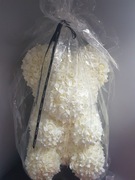 Miś, bear z róż 70cm, biały