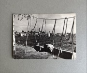 Pocztówka vintage miasta PRL Mikołajki lata 60